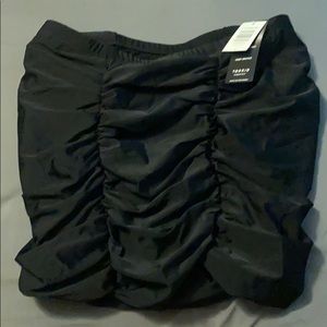 Torrid ruched swim skirt with attached bottom